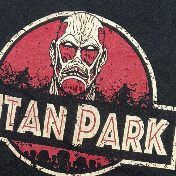 Attack on Titan Titan Park Anime Men’s Graphic Tee - Picture 2 of 3